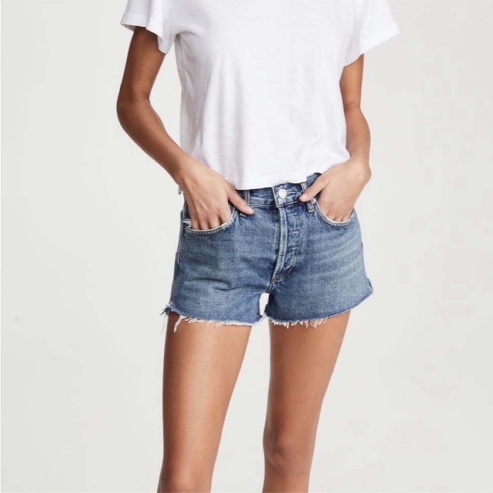 AGOLDE Parker Vintage Cutoff Denim Shorts - Excellent Pre-Loved Condition, 30 - Picture 16 of 16